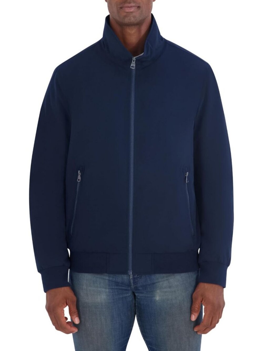 Men's Water-Resistant Fleece Lined Bomber Jacket - Casual Zip Front Coat